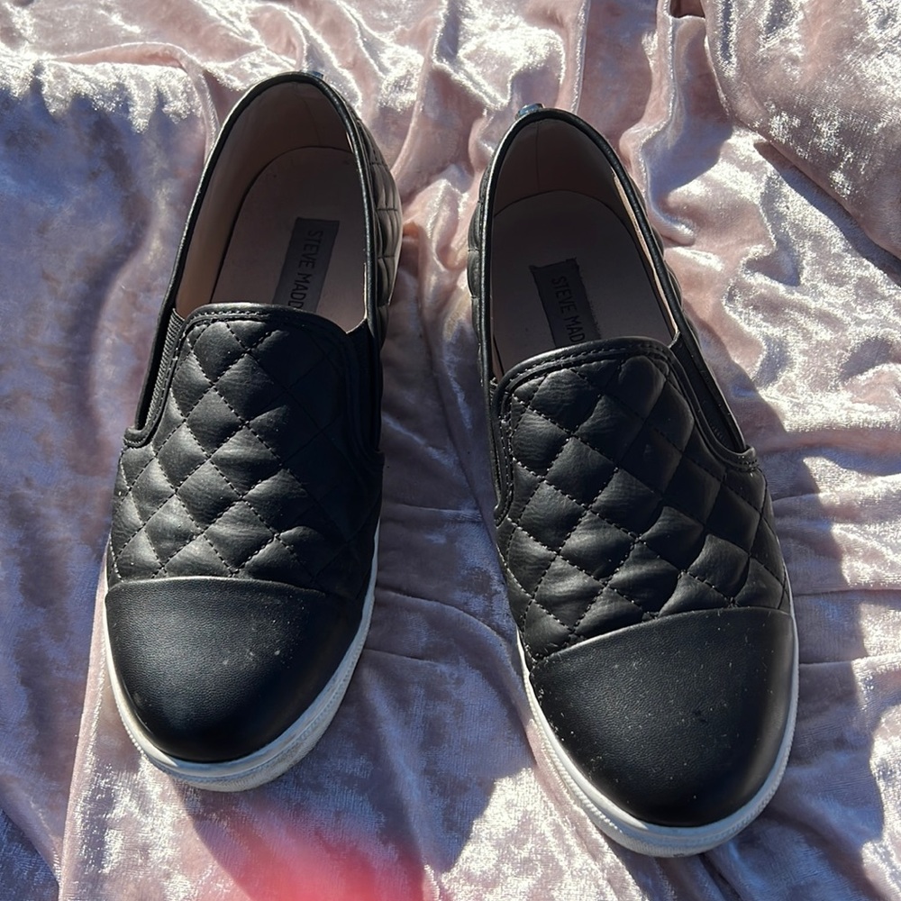 Black slip on shoes